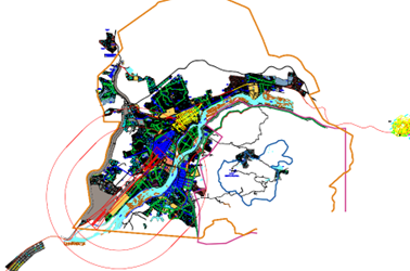 ZONEAMENTO URBANO DE GOVERNADOR VALADARES EM DWG